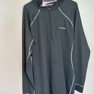 COLUMBIA OMNI HEAT HALF ZIP BASE LAYER - NEW WITHOUT TAGS.
